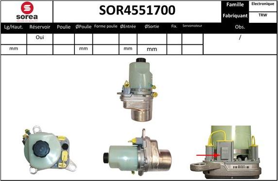 Sera SOR4551700 - Hidraulična pumpa, upravljanje www.molydon.hr