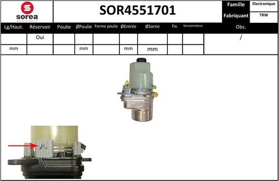 Sera SOR4551701 - Hidraulična pumpa, upravljanje www.molydon.hr