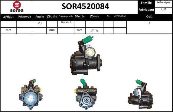 Sera SOR4520084 - Hidraulična pumpa, upravljanje www.molydon.hr