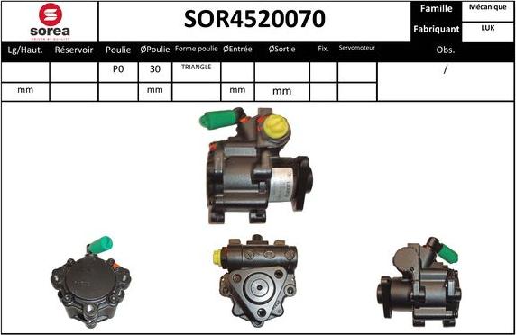 Sera SOR4520070 - Hidraulična pumpa, upravljanje www.molydon.hr