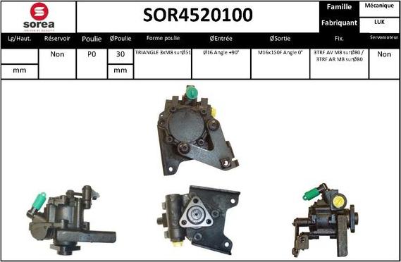 Sera SOR4520100 - Hidraulična pumpa, upravljanje www.molydon.hr