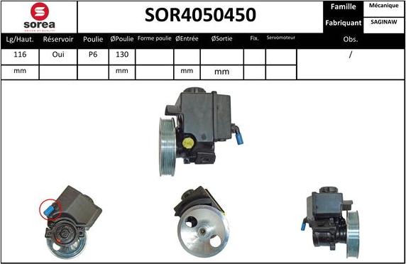 Sera SOR4050450 - Hidraulična pumpa, upravljanje www.molydon.hr