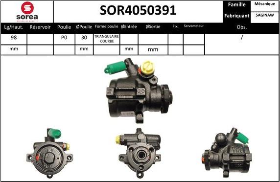 Sera SOR4050391 - Hidraulična pumpa, upravljanje www.molydon.hr