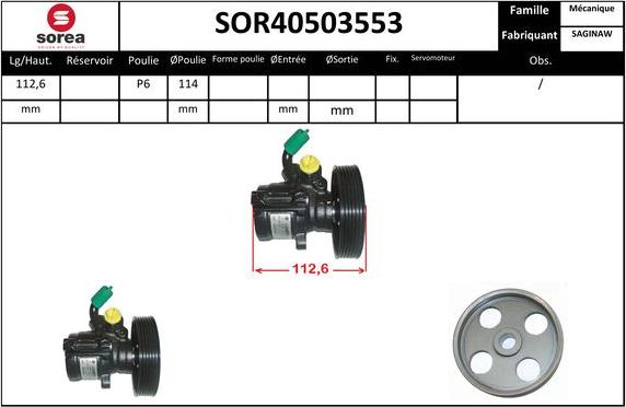 Sera SOR40503553 - Hidraulična pumpa, upravljanje www.molydon.hr