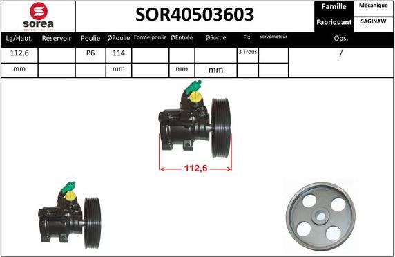 Sera SOR40503603 - Hidraulična pumpa, upravljanje www.molydon.hr