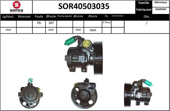 Sera SOR40503035 - Hidraulična pumpa, upravljanje www.molydon.hr