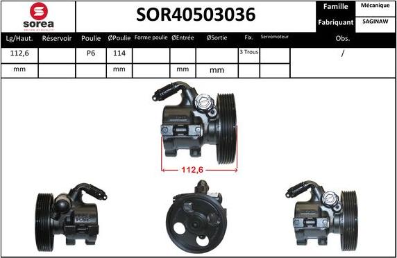 Sera SOR40503036 - Hidraulična pumpa, upravljanje www.molydon.hr