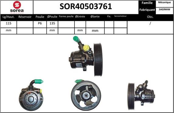 Sera SOR40503761 - Hidraulična pumpa, upravljanje www.molydon.hr