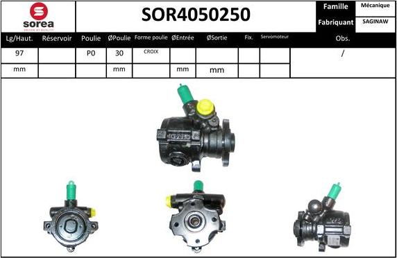 Sera SOR4050250 - Hidraulična pumpa, upravljanje www.molydon.hr