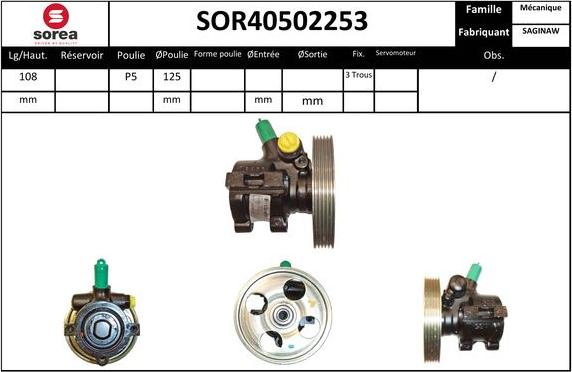 Sera SOR40502253 - Hidraulična pumpa, upravljanje www.molydon.hr