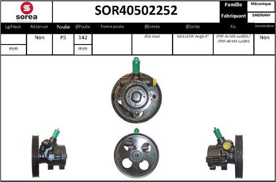 Sera SOR40502252 - Hidraulična pumpa, upravljanje www.molydon.hr