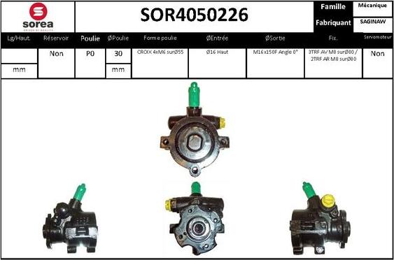 Sera SOR4050226 - Hidraulična pumpa, upravljanje www.molydon.hr