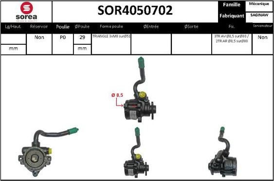 Sera SOR4050702 - Hidraulična pumpa, upravljanje www.molydon.hr