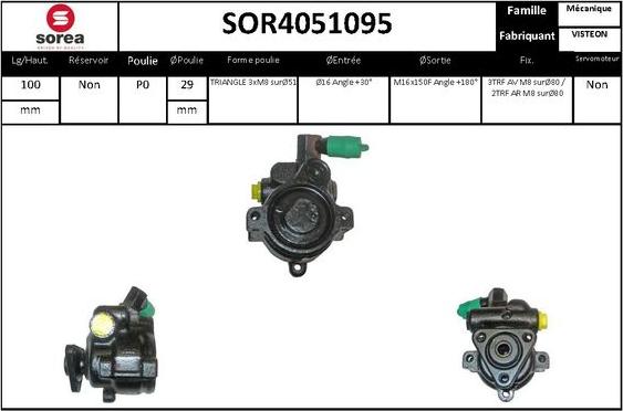 Sera SOR4051095 - Hidraulična pumpa, upravljanje www.molydon.hr