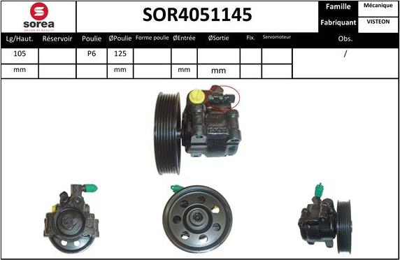 Sera SOR4051145 - Hidraulična pumpa, upravljanje www.molydon.hr