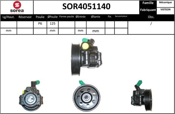 Sera SOR4051140 - Hidraulična pumpa, upravljanje www.molydon.hr