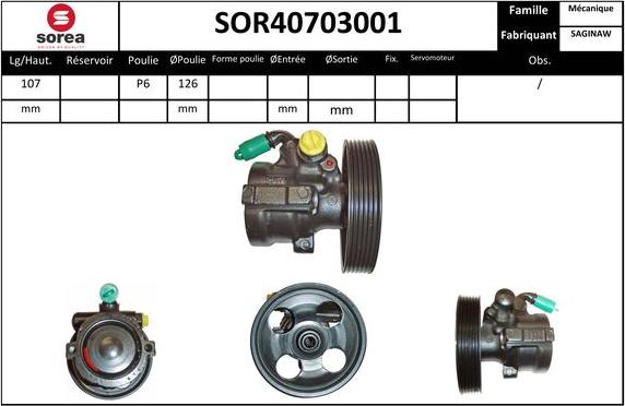 Sera SOR40703001 - Hidraulična pumpa, upravljanje www.molydon.hr