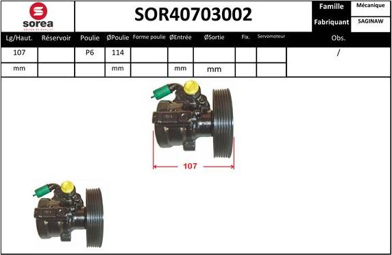 Sera SOR40703002 - Hidraulična pumpa, upravljanje www.molydon.hr