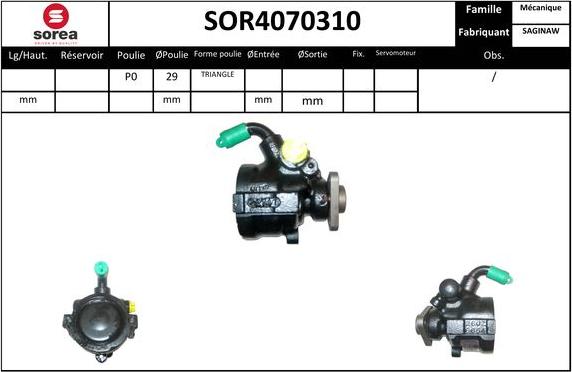 Sera SOR4070310 - Hidraulična pumpa, upravljanje www.molydon.hr