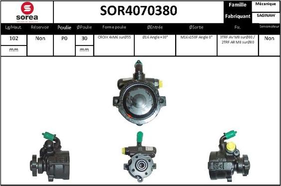 Sera SOR4070380 - Hidraulična pumpa, upravljanje www.molydon.hr