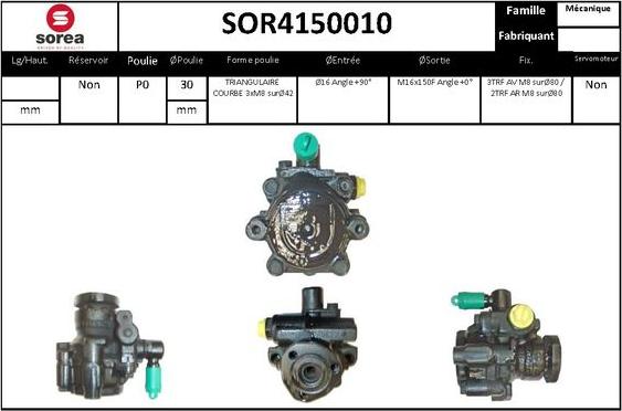 Sera SOR4150010 - Hidraulična pumpa, upravljanje www.molydon.hr