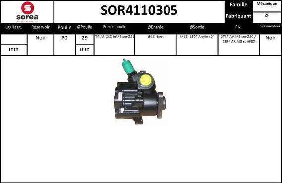 Sera SOR4110305 - Hidraulična pumpa, upravljanje www.molydon.hr