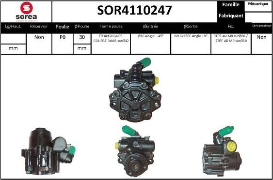 Sera SOR4110247 - Hidraulična pumpa, upravljanje www.molydon.hr