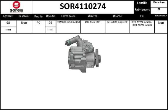 Sera SOR4110274 - Hidraulična pumpa, upravljanje www.molydon.hr