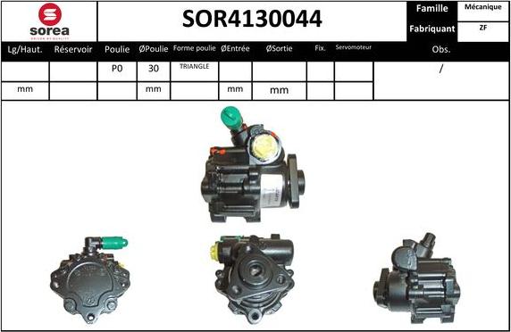 Sera SOR4130044 - Hidraulična pumpa, upravljanje www.molydon.hr