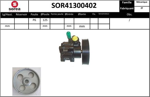Sera SOR41300402 - Hidraulična pumpa, upravljanje www.molydon.hr