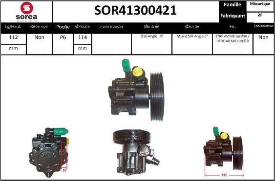 Sera SOR41300421 - Hidraulična pumpa, upravljanje www.molydon.hr