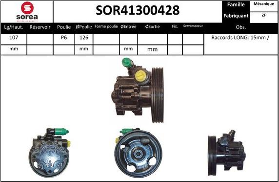 Sera SOR41300428 - Hidraulična pumpa, upravljanje www.molydon.hr