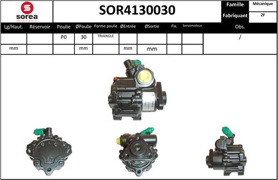 Sera SOR4130030 - Hidraulična pumpa, upravljanje www.molydon.hr