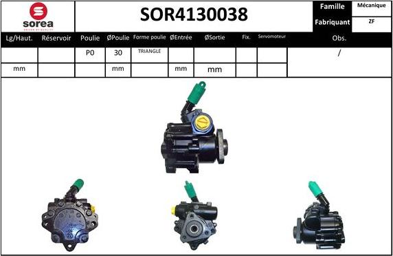 Sera SOR4130038 - Hidraulična pumpa, upravljanje www.molydon.hr