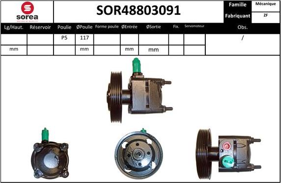 Sera SOR48803091 - Hidraulična pumpa, upravljanje www.molydon.hr