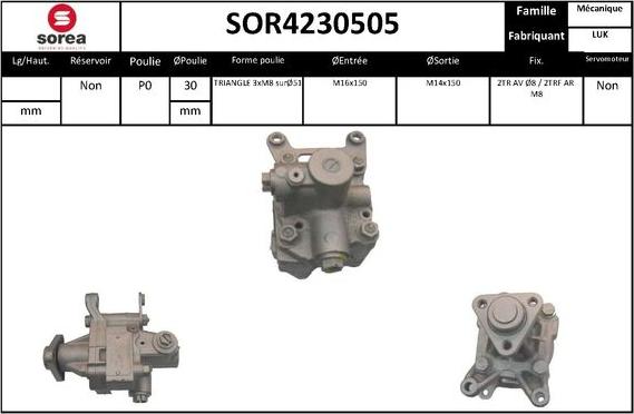 Sera SOR4230505 - Hidraulična pumpa, upravljanje www.molydon.hr