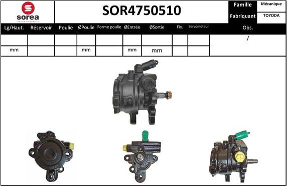 Sera SOR4750510 - Hidraulična pumpa, upravljanje www.molydon.hr