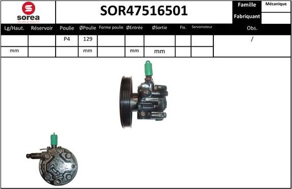 Sera SOR47516501 - Hidraulična pumpa, upravljanje www.molydon.hr