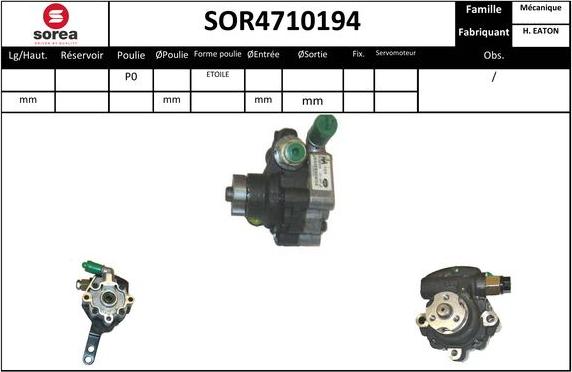 Sera SOR4710194 - Hidraulična pumpa, upravljanje www.molydon.hr