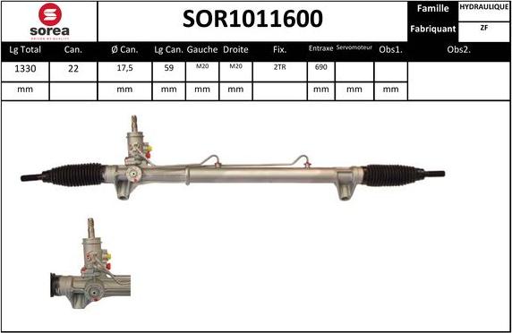 Sera SOR1011600 - upravljački mehanizam www.molydon.hr