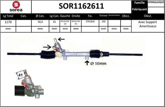 Sera SOR1162611 - upravljački mehanizam www.molydon.hr