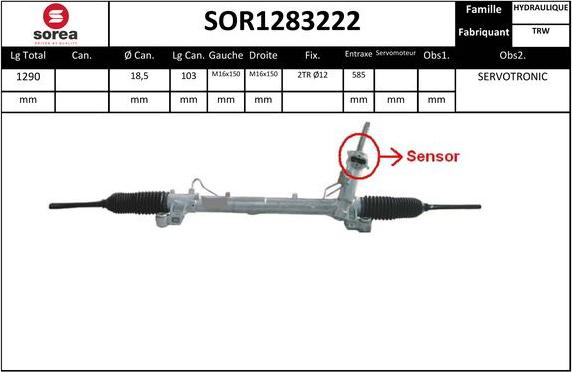 Sera SOR1283222 - upravljački mehanizam www.molydon.hr