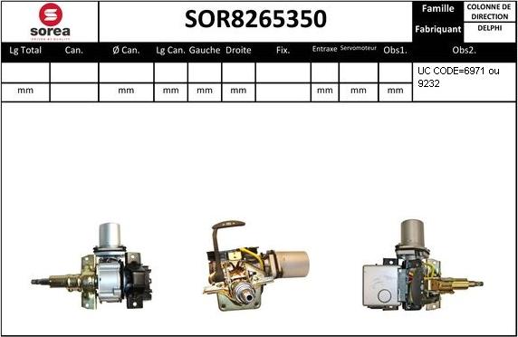 Sera SOR8265350 - Stup upravljača www.molydon.hr