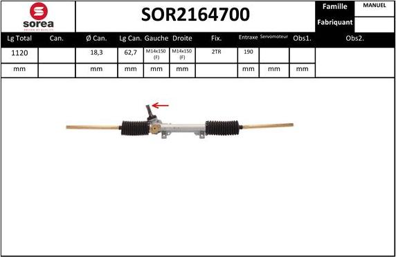 Sera SOR2164700 - upravljački mehanizam www.molydon.hr