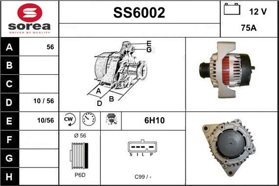 Sera SS6002 - Alternator www.molydon.hr