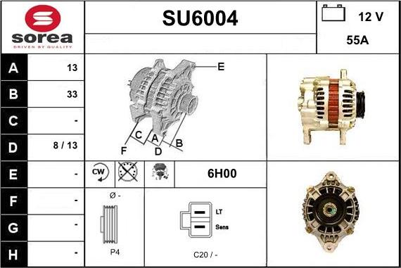 Sera SU6004 - Alternator www.molydon.hr