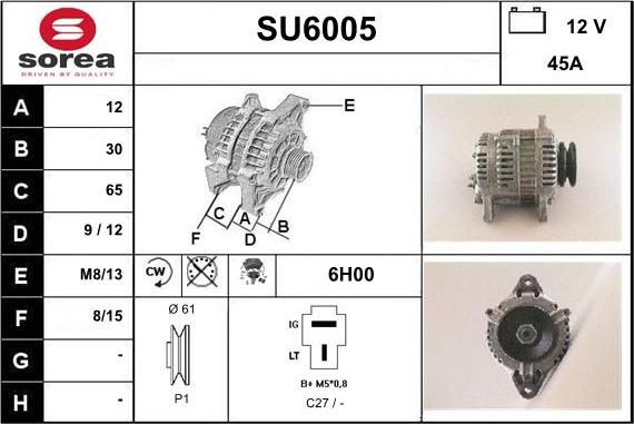 Sera SU6005 - Alternator www.molydon.hr