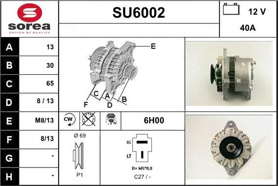 Sera SU6002 - Alternator www.molydon.hr