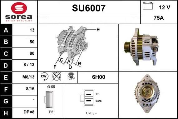 Sera SU6007 - Alternator www.molydon.hr