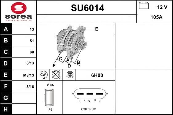 Sera SU6014 - Alternator www.molydon.hr